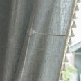 thumbnail image 3 of Rideau Occultant en Coton Lin à Carreaux Brodé, Style Ferme, 3 of 5