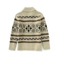 thumbnail image 4 of Innerwin Outwear Zip Up Men Cardigans Travel Lapel Slim Fit Cardigan Sweater Khaki 2XL, 4 of 5