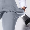 thumbnail image 4 of Pisexur Pantalon Habillé pour Homme Pantalon Chino Extensible Performance Ultime avec Taille Extensible, Pantalon pour Homme Résistant aux Plis Gris,29, 4 of 5