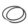 thumbnail image 2 of Baohd Chaîne de Collier de Corde en Caoutchouc avec Fermoir d'Extrémité en Acier Inoxydable 12 Pouces, 2 of 7