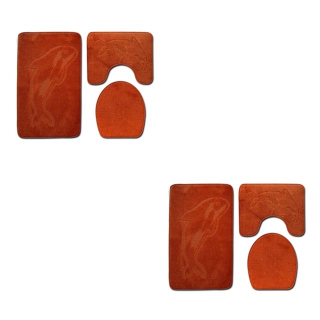 kurtrusly 3pcs Absorbent Bathroom Mat Set For Luxurious Bathing Experience Anti-slip PJ210611-B005 2Set