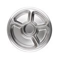 thumbnail image 2 of Aspire 3 Pack Stainless Steel Round Dinner Plate Divided Plates Camping Serving Platter-5 Sections, 2 of 7