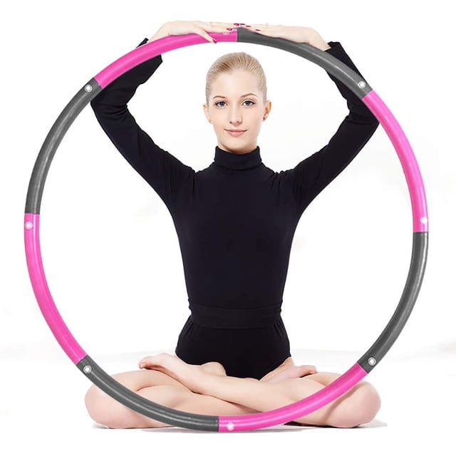 Weighted Hula Hoops for Adults Exercise Removable Multiple Assembly Design Professional Fitness Hula Hoop Brings Perfect Figure