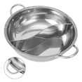 thumbnail image 4 of 28cm Hot Pot Twin Divided Stainless Steel 28cm Cookware Hot Pot Ruled Compatible, 4 of 5