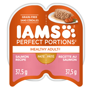 Iams Perfect Portions Saumon sans grains Paté Aliments pour adultes sains pour chats mouillés