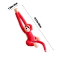 thumbnail image 4 of Red 28 Inch Plush Monkey Toy Long Arm Stuffed Animal Hanging Decor Soft Doll For Kids Room, 4 of 7