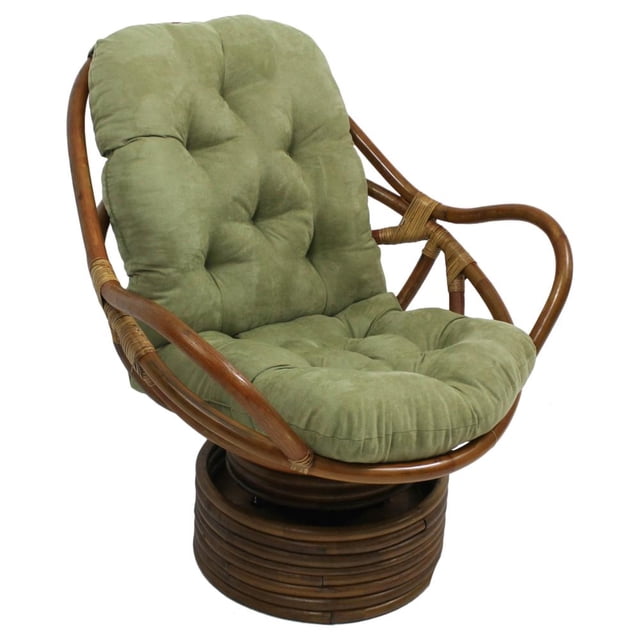 48-inch by 24-inch Solid Micro Suede Swivel Rocker Cushion