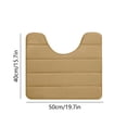 thumbnail image 3 of Cagogo under $5 U-Shaped Toilet Mat, U Shape Memory Foam Bath Mat, Non-Slip Toilet Floor Mat, Super Soft Bathroom Rug, Water Absorbent Shower Mat, Quick Dry Toilet Mat, Plush Bath Mat for Bathroom, 3 of 7