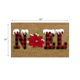 thumbnail image 2 of Coir Door Mat Plaid Noel - Poinsettia, 2 of 3