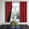 thumbnail image 4 of Modern Thermal Insulated Room Darkening Curtains For Living Room And Bedroom Noise Reducing Window Drapes In Solid Design, 4 of 4