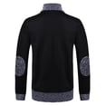 thumbnail image 3 of Qertyioot Hauts pour Hommes Mode Veste Décontractée Extérieur Manches Longues Manteau Chaud, 3 of 6