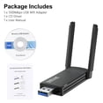 thumbnail image 2 of EASTIN USB-WiFi-Adapter-1300Mbps--3-0-Wireless-Network-Dongle-High-Gain-Dual-Band-2dBi-Antenna-PC-Desktop-Laptop-2-4GHz-5GHz-Support-Windows-Mac-Andro, 2 of 9