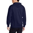 thumbnail image 2 of Hanes ComfortBlend EcoSmart Men`s Full Zip Hoodie, M, Navy, 2 of 4