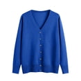 thumbnail image 5 of Hvobtty Chandail Décontracté à Manches Longues pour Femmes avec Col en V, Cardigan à Manches Longues pour Femmes et Cardigan Oversize pour Femmes en Tricot, 5 of 5