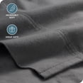 thumbnail image 2 of Bare Home Flannel Sheet Set - 100% Cotton - Deep Pocket - King, Gray, 4-Pieces, 2 of 7