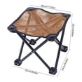 thumbnail image 3 of Cagogo Folding Stool, Portable Mesh Camping Stool for Outdoor Fishing, Lightweight Compact Folding Chair for Camping Hiking, Breathable Drying Stool for Picnic Beach Concert Queuing, 3 of 6