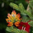 thumbnail image 3 of Meitianfacai Acrylic Flat Printing Leaves Christmas Decorations Christmas Tree Decorations Hanging Pendants, 3 of 5