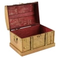 thumbnail image 4 of Dosaele Box Wooden Jewelry Storage Chest Organizer Treasure Keepsake Decorative Wood Boxes Trinket Trunk Collection Case Pirate, 4 of 6