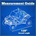 thumbnail image 4 of Deluxe Black UTV Cover Fits Up To 120"L W/ Roll Cage- 190T Polyester Water and Sunray Resistant Storage Cover Compatible with Polaris Side-by-Side Ranger Gator Prowler Yamaha Prowler Rancher Foreman, 4 of 4