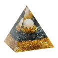 thumbnail image 1 of Pierre de Cristal Naturelle Orgonite Pyramide Guérison Chakra Rassemble Richesse Prospérité, 1 of 6