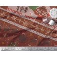 thumbnail image 3 of Soimoi Poly Georgette Fabric Cross Stitch Christmas Fabric Prints By Yard 42 Inch Wide, 3 of 3