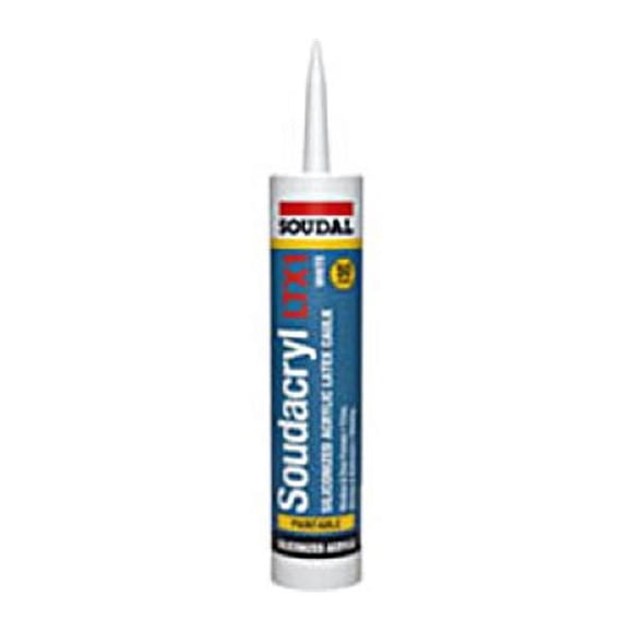 Soudal Accumetric 146728 10.1 oz Acrylic Sealant, White - Pack of 12