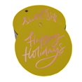 thumbnail image 1 of Inkdotpot Rose Gold Foil Paper Hang Tags Happy Holiday Favor Tags 50 Pieces, 1 of 6