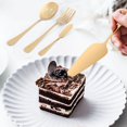 thumbnail image 3 of CHUANK Ensemble de Couverts de Service 6 Pcs Ensemble d'Ustensiles Incluant Gâteau Serveur Cuillère à Fente Or, 3 of 8