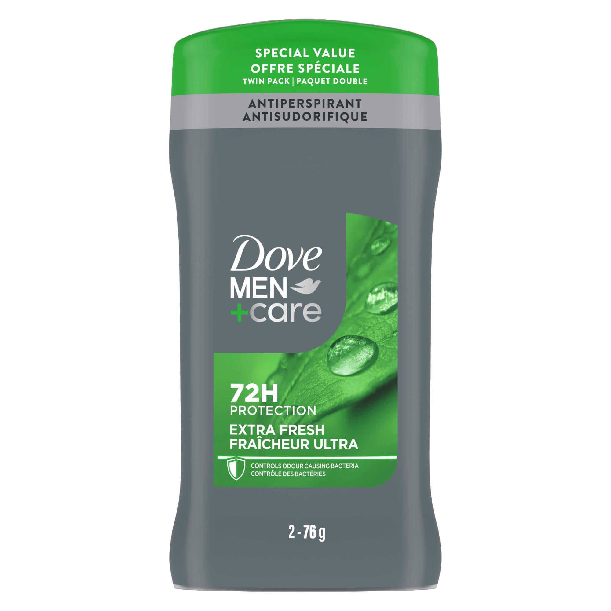 Dove Men+Care Antisudorifique en Bâton Protection 72 H Fraîcheur Ultra, 2 x 76 g