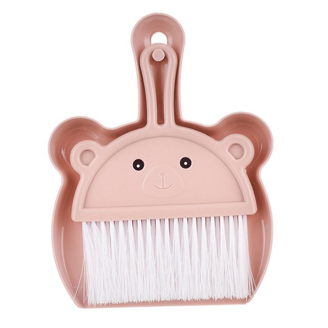 Petit Balai et Pelle Ensemble Thème Ours Adorable Jeu de Rôle Petit Ménage Rose