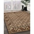 thumbnail image 2 of Ahgly Company Indoor Rectangle Abstract Dark Sienna Brown Southwestern Area Rugs, 2' x 5', 2 of 6