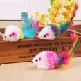 thumbnail image 1 of Clearance Sale! Cat Interactive Toys Kittens Mouse Toys with Colorful Feather Tails, 1 of 5