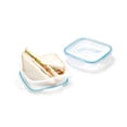 thumbnail image 1 of Starfrit LocknLock Easy Match Square Food Storage Container Set, 2 x 19oz (550ml), Transparent, with Lids, 1 of 11
