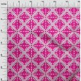 thumbnail image 2 of oneOone Polyester Lycra Fabric Check Kasuri Printed Fabric 1 Yard 56 Inch Wide, 2 of 4