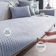 thumbnail image 2 of Yhmxh Bedding Lce Silk Cool Summer Sofa Cushion Simples Solid Color Non-Slip Machine Washable Cool Sofa Cushion Double Sofa Skin-friendly Throw Blanket Machine Washable Microfiber Bed Sheet Set, 2 of 6