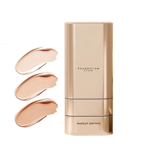 Bâton de Fond de Teint Beauté Remis à Neuf Blekii, Maquillage Hydratant Polyvalent 2-en-1, Fini Naturel, Design Compact, Teinte 02