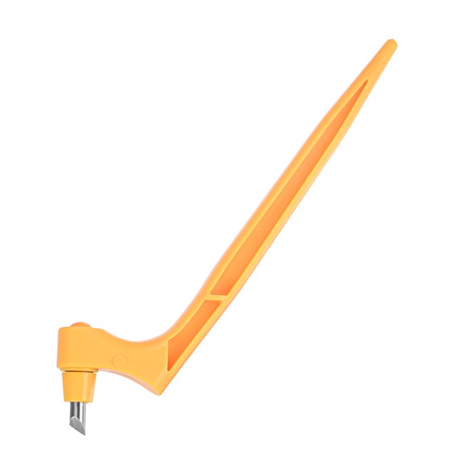 Unique Bargains Craft Cutting Tools, 360 Degree Rotating Blades Cutter with 15 Degree Blade, Yellow