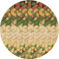 thumbnail image 1 of Ahgly Tapis d'Intérieur Lavable en Machine Carré Transitionnel Chêne Brun, 3 Pieds Carré, 1 of 7