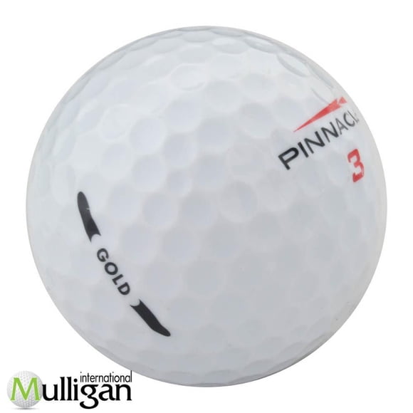 Mulligan - 36 Pinnacle Gold 4A Recycled Used Golf Balls, White