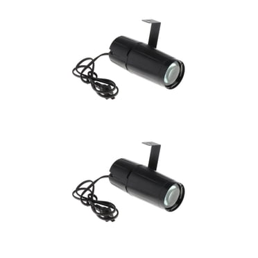 relayinert Powerful LED Beam Spotlight Xmas Pinspot Light Dynamic and Energy-saving Warm White 15.5x5.5CM 2Set
