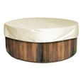 thumbnail image 1 of GLFILL Round Above Ground Pool Cover Leaf Net Lid Protector With Straps Pool Blanket Hot Tub Cover Swimming Pool Bubble 2024 beige 190x30cm, 1 of 8