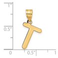 thumbnail image 4 of Diamond2Deal 14K Pendentif Initial Lettre T en Or Jaune pour Femmes, 4 of 6
