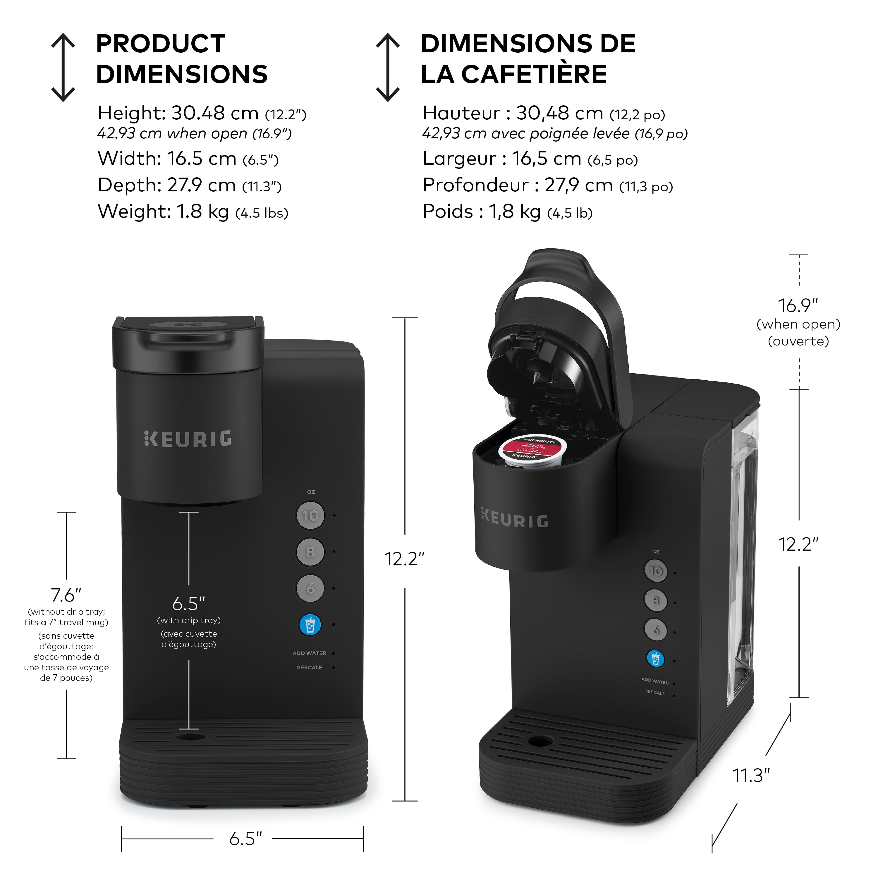Keurig K-Express Essentials Plus Single Serve K-Cup Coffee Maker
