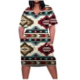 thumbnail image 1 of EQWLJWE Robes d'Été pour Femmes 2023 Robe Grande Taille pour Femmes Col en V Robes d'Été Décontractées avec Poche Genou Manches Courtes avec Poches, 1 of 5