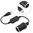 thumbnail image 2 of Herwey USB Port to 12V Car Cigarette Lighter Socket Converter, 2 of 6
