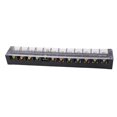 thumbnail image 1 of 100A Terminal Strip Dual Row Large Current Wire Barrier Block Terminal Strip with Transparent Cover, PC Shell, Slot andScrewdrivers Applicable, Wide Application, 1 of 8