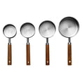 thumbnail image 1 of Measuring Spoons 4-Piece Set with Scale in Stainless Steel and Wood Handle for Precise Cooking and Baking Easy to Clean and Store Ideal Kitchen, 1 of 3