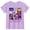 Violet, variante sur T-shirt K-pop pour Filles Mignon Dessin Animé Graphique Tendance Drôle T-Shirts Hauts Roses Enfants Manches Courtes Col Rond