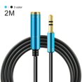 thumbnail image 1 of 3.5mm Male to Female Audio Cable Speaker Computer AUX Extension Wire, 1 of 8