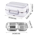 thumbnail image 5 of TIMIFIS Electric Lunch 40W Heating Lunch Box Food Heated 12V 110V Fast Food Warmer Heater for Car/Truck/Home Portable Food Heating Boxes with 1.2L 304 Container Meal Prep Containers Kitchen Gadgets, 5 of 5